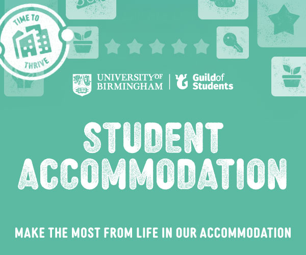 A green background with the words Accommodation in the middle, with the caption underneath that says Make the most from life in our accommodation