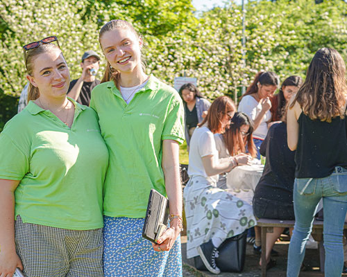 reslife staff at an accommodation event