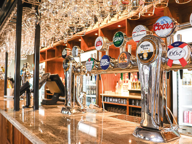 an image of drinks served in joe's bar