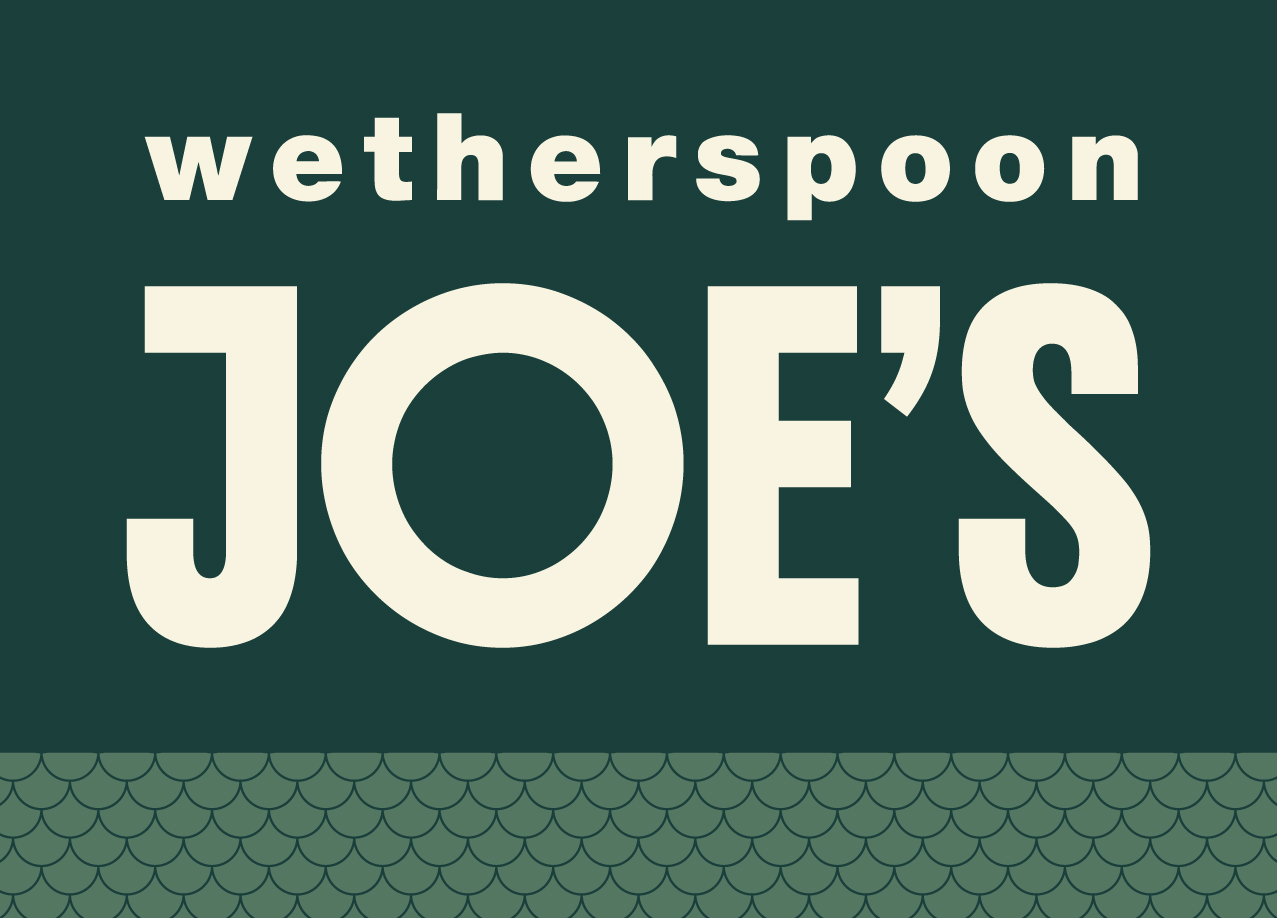 A green background with the Weatherspoon Joes text