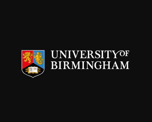 a black graphic with the University logo