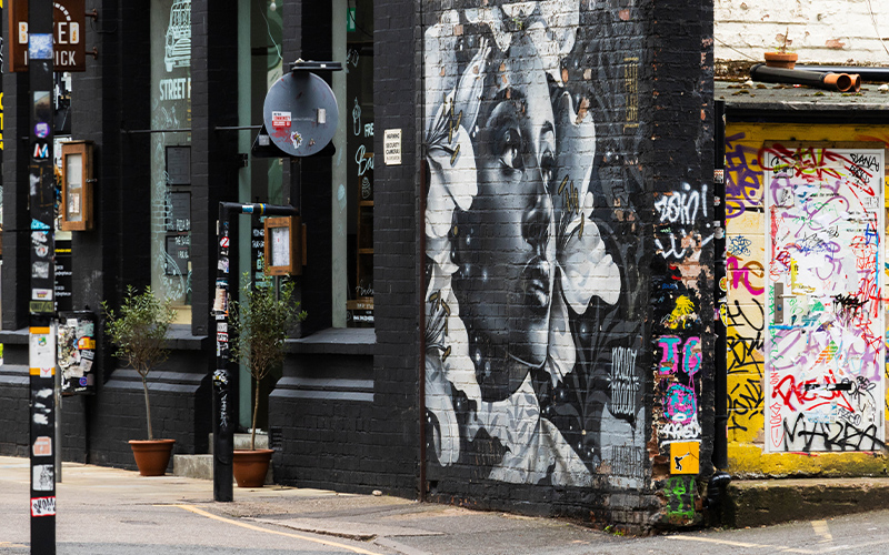 a photo of artwork in Digbeth