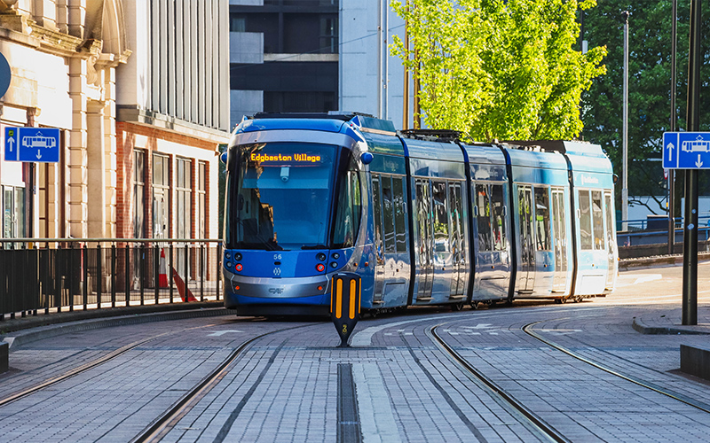 a photo of a tram
