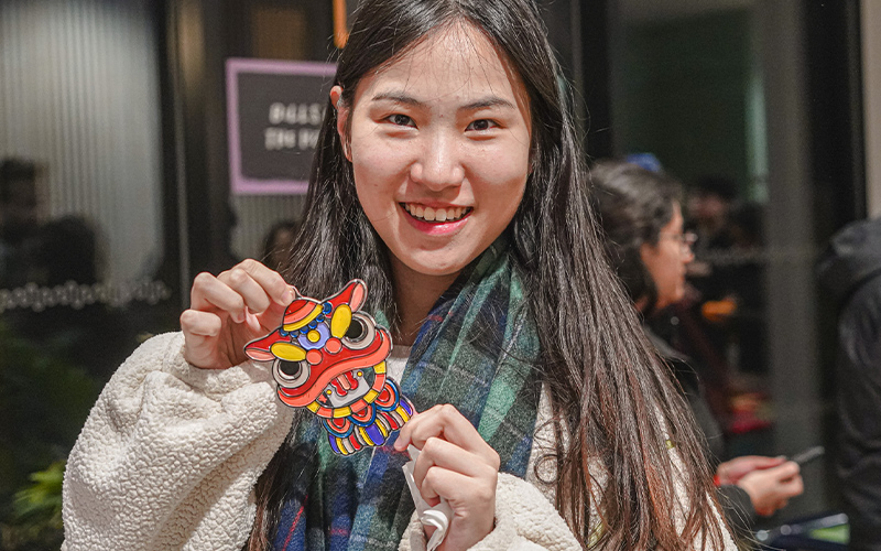 a photo of a student smiling