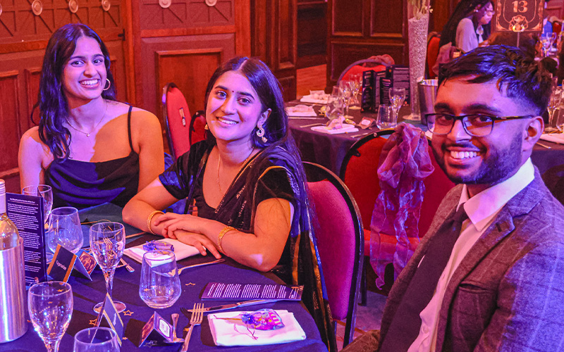 students at a guild event